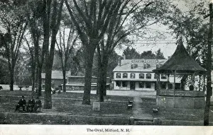 Bandstand: The Oval, Hotel Howison, Bandstand, Milford, New Hampshire
