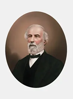 Blazer: An oval portrait of Robert E. Lee