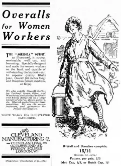 Serviceable: Overalls for Women Workers, WW1