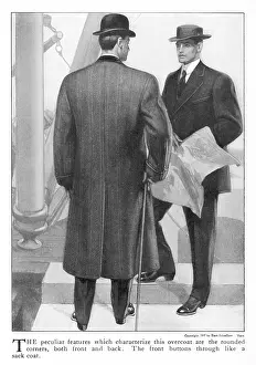 Blueprint: Overcoat Back View 1907
