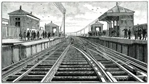 Overhead Electric Railway Station, Liverpool Docks 1893