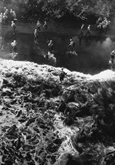 Cartwheel: Overhead view as Marines hit the beach at Cape