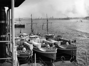 Able: Overlooking the E-boatss 11,s 12 ands 13, 1936