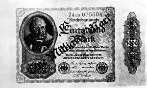 Thousand: Overprint banknote, 1923