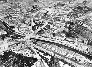 Kreuzberg: Overview of Berlin Kreuzberg, around 1900