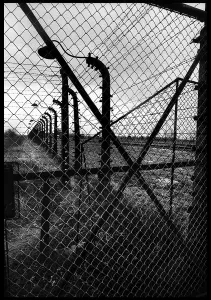 Morbid: Overview of wire fences Auschwitz