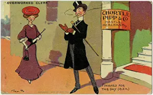 Mantel: Overworked Clerk - Finished for the Day (4pm)