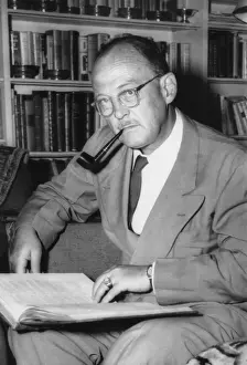 Scares: Owen Lattimore, Far Eastern scholar, in the library