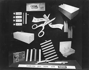 Adhesive: Owen Owen, Fablon display