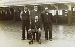 Rollerskating: Owner and Staff of a Rollerskating rink