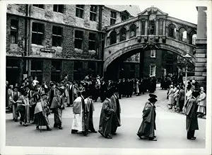 Hertford: Oxford University Honorary Degrees procession