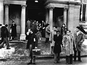 Duffel: Oxford University students coming out of lectures