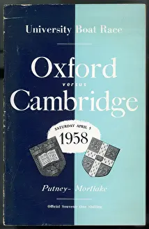 Putney: OXFORD V CAMBRIDGE 1958
