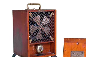 Vent: Ozonair old fashioned air conditioner. Interior view