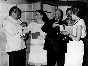 Roque: Pablo Picasso, Jacqueline Roque and Mme Ramier, exhibition
