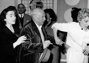 Roque: Pablo Picasso, Jacqueline Roque and Mme Ramier, exhibition