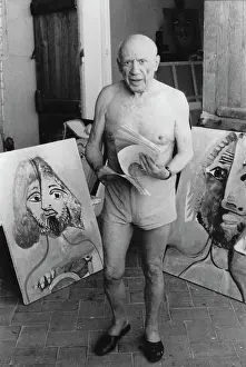 Mougins: Pablo Picasso in his studio in Mougins