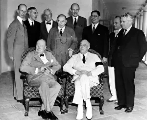 Soong: The Pacific War Council, front, l-r: Winston ?