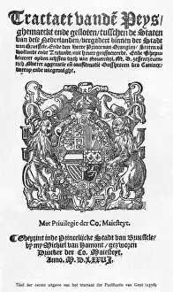Agree: PACIFICATION OF GHENT