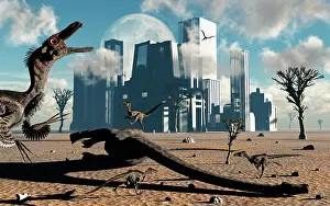 Howling: A pack of Velociraptors come across a giant sauropod ?