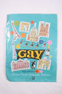Nylons: Packaging for Gay Sheer Mesh Belmont Nylons