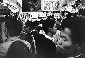 John Massey Stewart: Packed train in evening rush hour, Tokyo, Japan
