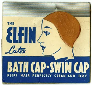 Perfectly: Packet design, Elfin Latex Bath Cap - Swim Cap