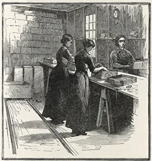 Ardeer: PACKING HOUSE: PACKING THE DYNAMITE CARTRIDGES INTO BOXES