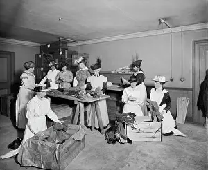 Contingents: Packing socks for the troops