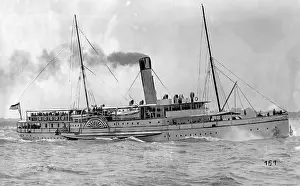 Riverboat: The paddle steamer Freia, ca. 1929