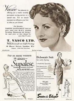 Debonair: A page of adverts from - February 1954