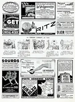 Deaf: Page of advertisements in a magazine