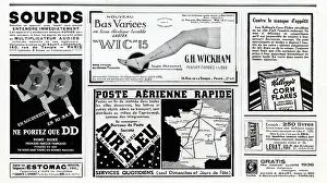 Deaf: Page of advertisements in a magazine