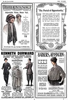 A page of adverts from The Tatler, dated 22nd July 1914