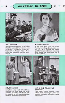 Hmso: Page in an ATS recruitment leaflet, WW2