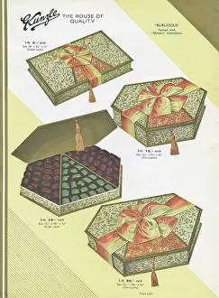 Hexagonal: Page from a catalogue, Kunzle Chocolate List