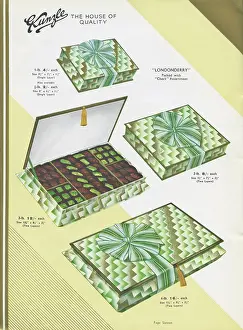 Zigzag: Page from a catalogue, Kunzle Chocolate List