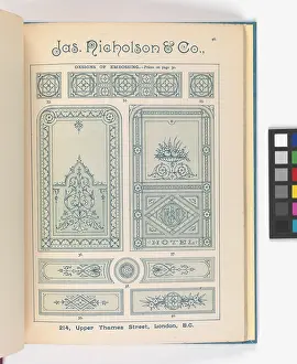 Embossing: Page from Catalogue of Materials for House Painting and Gla