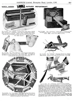 Haddon: Page from catalogue of safety razors