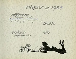 Fayetteville: Page design, class of 1934, School Silhouettes