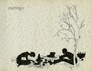 Outings: Page design, outings, School Silhouettes