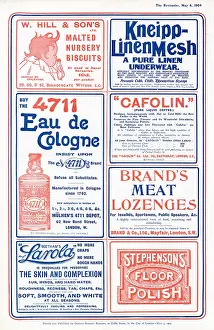 Malted: Page of Edwardian adverts - 1904