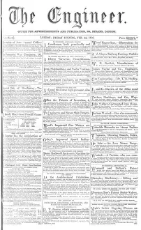 Masthead: Front Page of The Engineer
