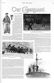Coastguard: Page from The Graphic entitled Our Coastguard