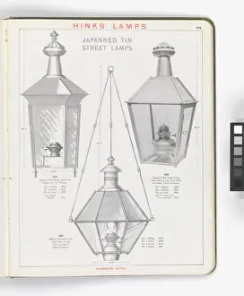 Japanned: Page from Hinks Lamps catalogue
