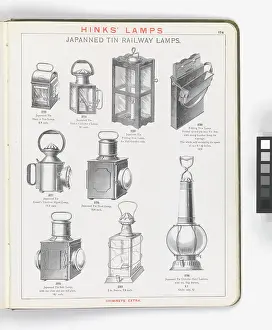 Japanned: Page from Hinks Lamps catalogue