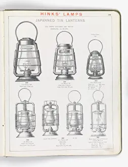 Japanned: Page from Hinks Lamps catalogue