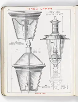 Japanned: Page from Hinks Lamps catalogue