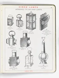 Japanned: Page from Hinks Lamps catalogue