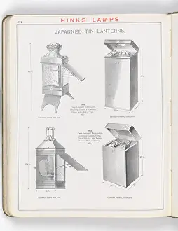 Japanned: Page from Hinks Lamps catalogue